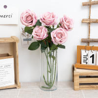 5pc Bellas Rosas Artificiales De Seda Para Decoración De Mesa Y Casas Regalo De San Valentín Decoración De Boda Y Aniversarios - details 2
