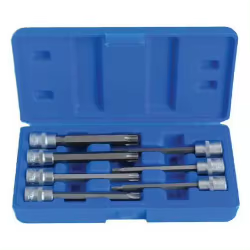 KIT VASOS TORX LARGO PARA CARRACA 3/8" T25-30-40-45-50-55-60 110 MM DE LARGO - 1