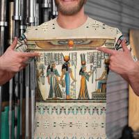 Camiseta Unisex De Estampado 3D BJU Ancient Egypt Estilo Casual Manga Corta Transpirable Para Viajes Y Uso Diario - details 14