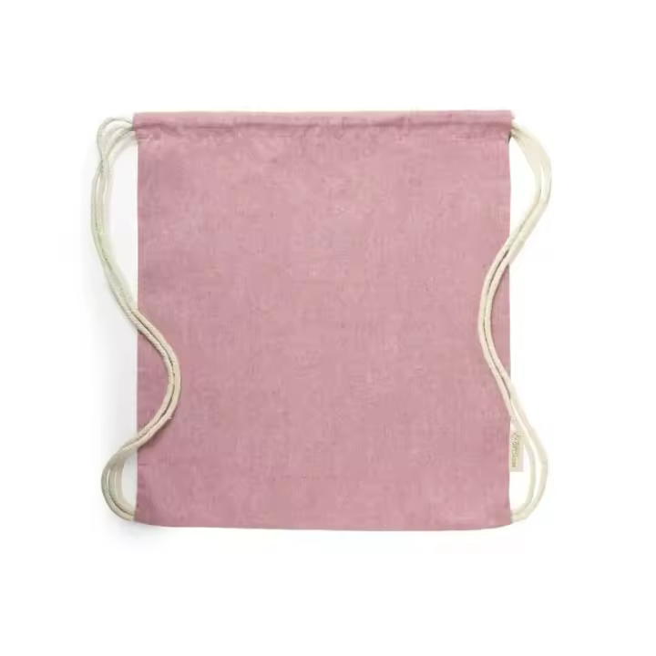 Mochila de algodón reciclado KONIM Rosa - Práctica y ecológica para llevar todo lo que necesitas - 1