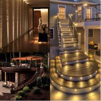 Kit de Luces LED Empotradas para Terrazas con Carcasa Protectora de  Luces LED para Terrazas Iluminación Impermeable IP67 para Jardines, 16 Luces Blancas para Jardines, Pisos, Cocinas - details 6