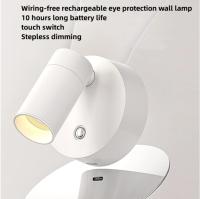 Lámpara De Lectura LED Recargable USB Con Base Magnética Y Tipo-C Para Dormitorio Luz De Pared Dimmable Para Habitación Moderna - details 5