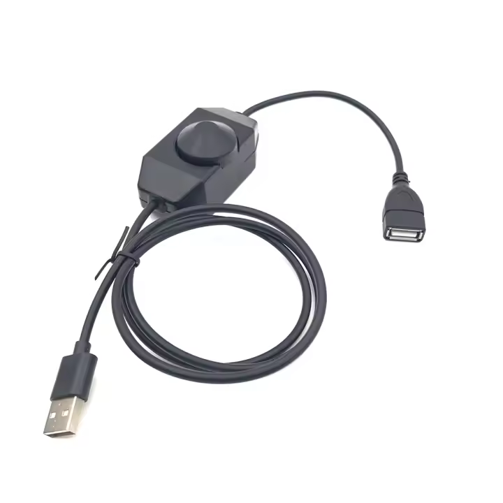 Interruptor De Brillo Manual Sin Etapas USB DC 5V Para Luces De Tira 5050 2838 1 Canal Controlador De Ajuste De Brillo Con Botón Táctil LED - 1