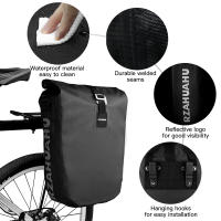 Bolsa De Bicicleta Impermeable 20L Alforja Lateral Con Portátil Bolsa De Alforja Para Bicicleta Trunk Portátil Carrier Pack - details 3