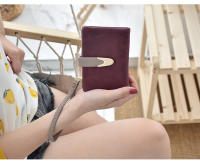 Monedero Mujer Corto Otoño Invierno Nueva Retro EU Y AM Nueva Monedero De Cuero PU Mate Moda Sencilla Conveniente - details 20