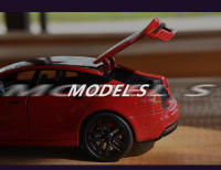 Modelo Miniatura Tesla Model S 1:24 En Metal Con Sonido Y Luz Regalo Para Niños Y Novios Juguete De Coche De Simulación Para Coleccionistas - details 4