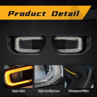 Luces Diurnas LED Para Ford Ranger 2022 2023 Wildtrak XLT Sport Platinum DRL Antena Delantera 12V Auto Con Función De Señal - details 5