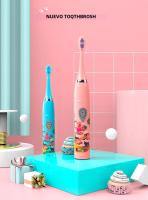 Cepillo De Dientes Eléctrico Para Niños Con Sonido Y Dibujos Animados Recargable Por USB Suave Impermeable Con Cabeza De Reemplazo - details 2