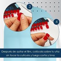 Pack Láminas de Uñas de Gel Precurado Nail Art + Lámpara de secado de uñas UV/LED PORTÁTIL 8wTiras De Uñas De Gel semicuradoPegatinas Uñas Semipermanente en GelGel Nail stickersUñas de gel Pegatinas - details 6