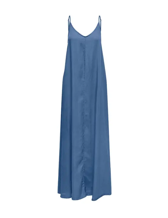 Vestido Only Charis maxi azul medio tirante fino para mujer - 1