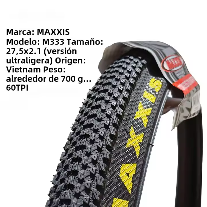 Pneumático De Bicicleta Maxxis M333 pace MTB 1PC Tamaño 26*1.95 26*2.1 27.5X1.95 27.5X2.1 29X2.1 Para Bicicleta De Montaña Con Cordón De Acero - 1