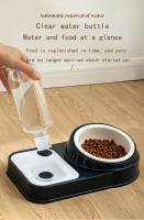 Cuenco De Agua Para Gatos Acero Inoxidable O Plástico Doble Protección De Columna Cervical Dispensador Automático No Encharca La Boca - details 8