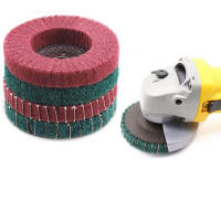 Discos De Pulido No Tejidos 100mm 4 Pulgadas Rueda De Polvo De Fibra Para Metal Y Madera Herramienta Abrosiva Para Torno De Ángulo Pulido Y Desburde - details 10
