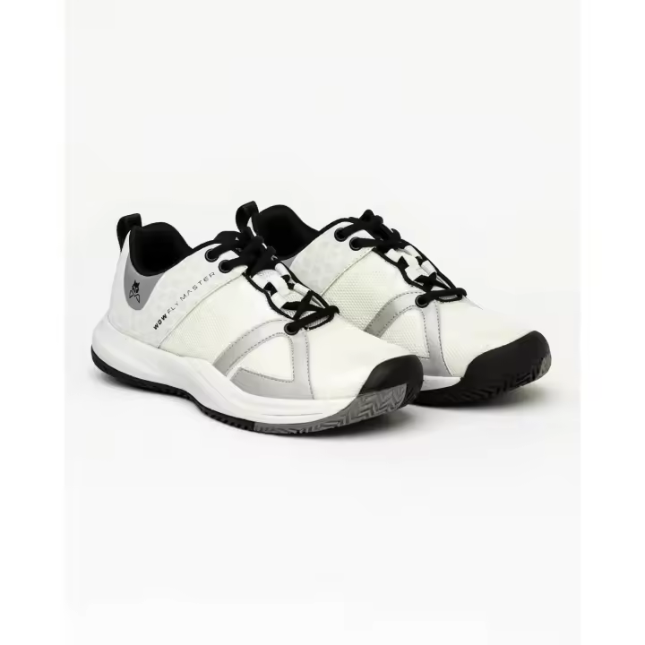 Zapatillas de Pádel Wolf On Wings Fly Master Blanca y Plata Lisa para Mujer - 1