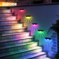 2pcs Luces Solares Para Piso Exterior Impermeables LED Para Patio Escaleras Jardín Camino Fences Blanco Cálido/Cambia De Color - details 9