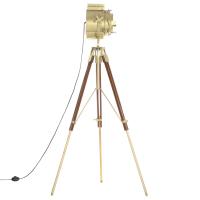 vidaXL Lámpara de suelo con trípode madera maciza de mango 193 cm - details 2