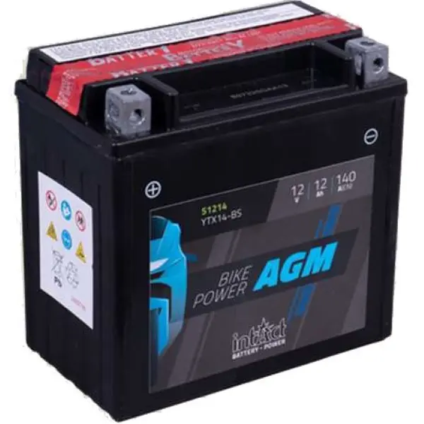 Bateria Intact CTX14-BS agm sin mantenimiento YTX14-BS 12v 12ah - 1
