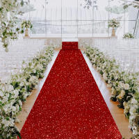 Carpetilla De Fiesta Plateada No Tejida Para Bodas Cumpleaños Navidad Agradecimientos Al Aire Libre Accesorios Banquete Pasillo - details 19