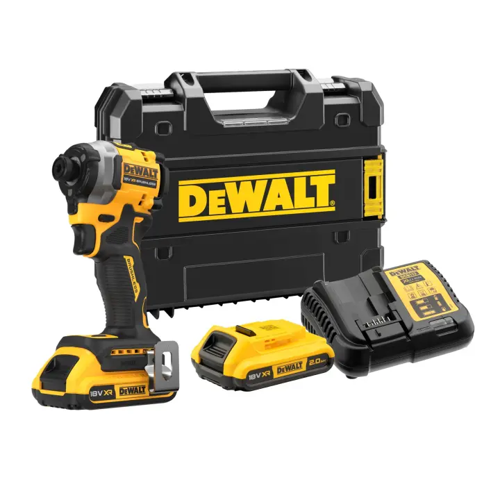 Dewalt DCF850D2T-QW Atornillador Impacto compacto sin escobillas XR 18V Li-Ion 2Ah 1/4" 205Nm - 1
