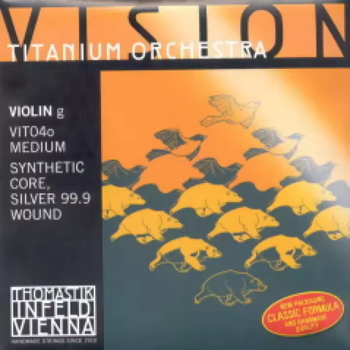 CUERDA VIOLIN-Thomastik (Vision Titanium Orchestra/Vit04o) (Alma Sintetica/Entorchado Plata)4ª M4/4 - 1