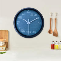 Reloj De Pared De Diseño De Fórmulas Matemáticas Para Niños Reloj Instructivo Para Aprender Reloj De Pared Silencioso Decoración De Habitación - details 3