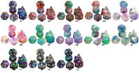Juego De Dados Poliedros DND 7 Piezas Acrílico Colores Mezclados Y Brillo Juegos De Mesa RPG Souvenir Entretenimiento - details 0