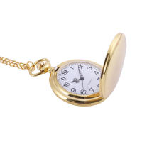 Reloj De Bolsillo Vintage Sencillo Con Cadena Colgante Cuarzo Aleación De Metal De Color Sólido Reloj Clásico De Gran Tamaño Para Hombres Y Mujeres - details 3