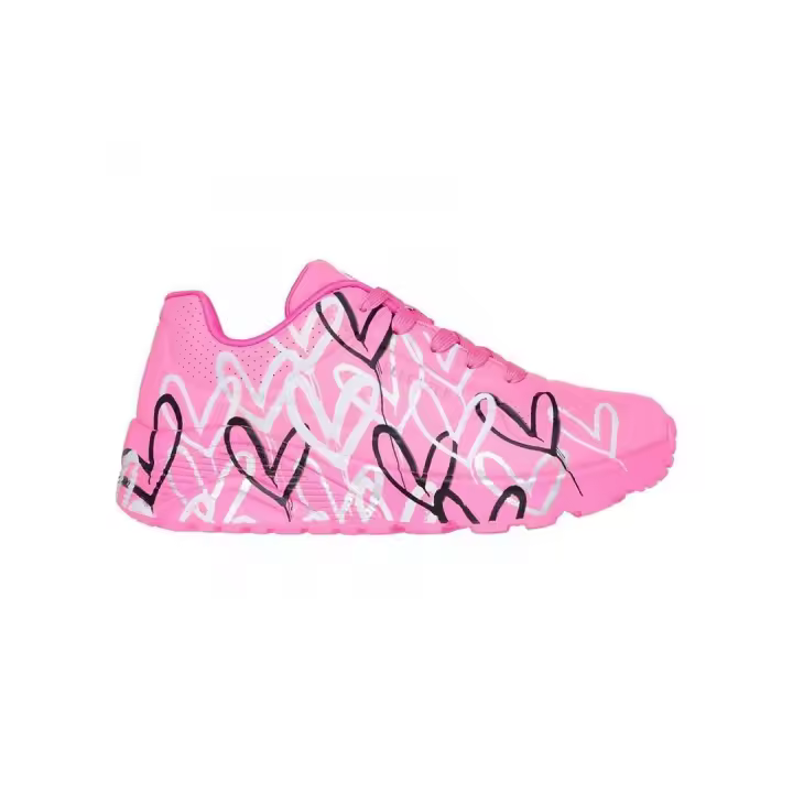 Zapatilla Niña Skechers UNo Lite Corazones Rosa - 1