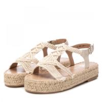 Sandalias plataforma mujer XTI 142840 05 SANDALIA PLATAFORMA MACRAME HIELO 35735 25V - details 4