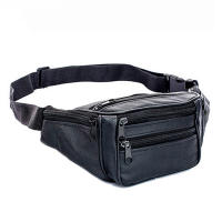 Bolsa De Cintura Para Hombre De Cuero Genuino Bolsa De Móvil Con Cadena Estilo Fashion Bolsa De Cintura Para Deporte Y Aventura - details 8