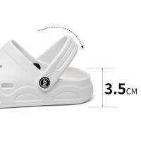 Clogs Ligeros Y Cómodos Para Mujer Sandalias De Playa Antideslizantes Moda Blanco EVA Impermeables Zapatos De Jardín Para Verano - details 4