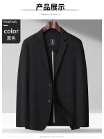 Chaqueta De Moda Para Hombres 2025 Alta Gama Luz Y Lujo Casual Verano Primavera Transpirable Sin Lining Cierre Simple - details 10