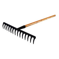 Riega De Acero Inoxidable Para Jardín Con 14 Dientes Rake De Hoja Caducifolia Para Tierra De Pinos Herramientas Agrícolas Y De Jardinería - details 2