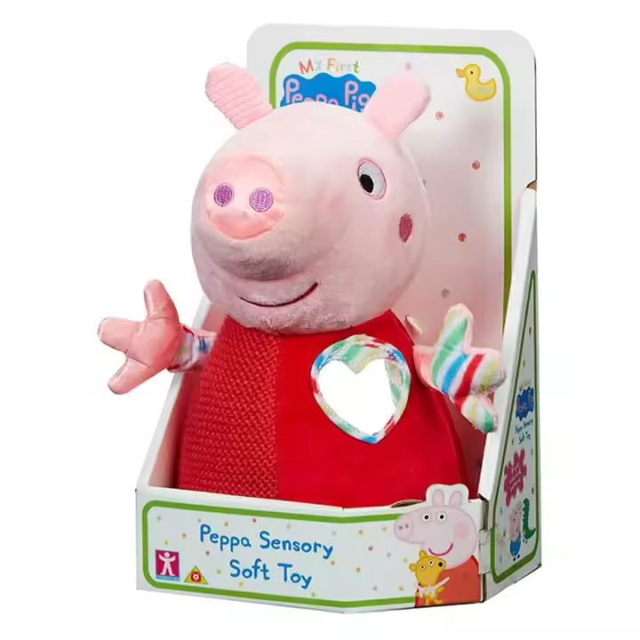 Peluche sensorial suave Peppa Pig 22cm 37909 - 1