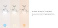 Create - Ventilador de Techo Silencioso DC 40W con Luz LED y Mando a Distancia - WIND BALL - details 5