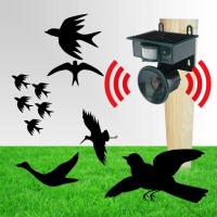 Repelente de gato ultrasónico, repelente de animales y pájaros Alarma audible y visual, carga solar o de batería, repelente impermeable, para jardín y campos, etc - details 1