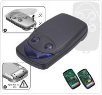 Gadoore FLO2R-S FL04R-S Control Remoto De Puerta De Garaje 433MHz Código De Encriptación Desplazable Compatible Con ON1 ON2 ON4 ON1E ON2E ON4E MUY VR ERA INTI1 ERA INTI2 - details 3