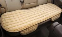 Juego De Cubiertas De Asiento De Coche De Peluche Protector Antisalpicaduras Universal Para Automóviles SUVs Sedanes Hatchbacks Camiones Capa De Cojín Delantero/trasero En Negro Gris Beige - details 9