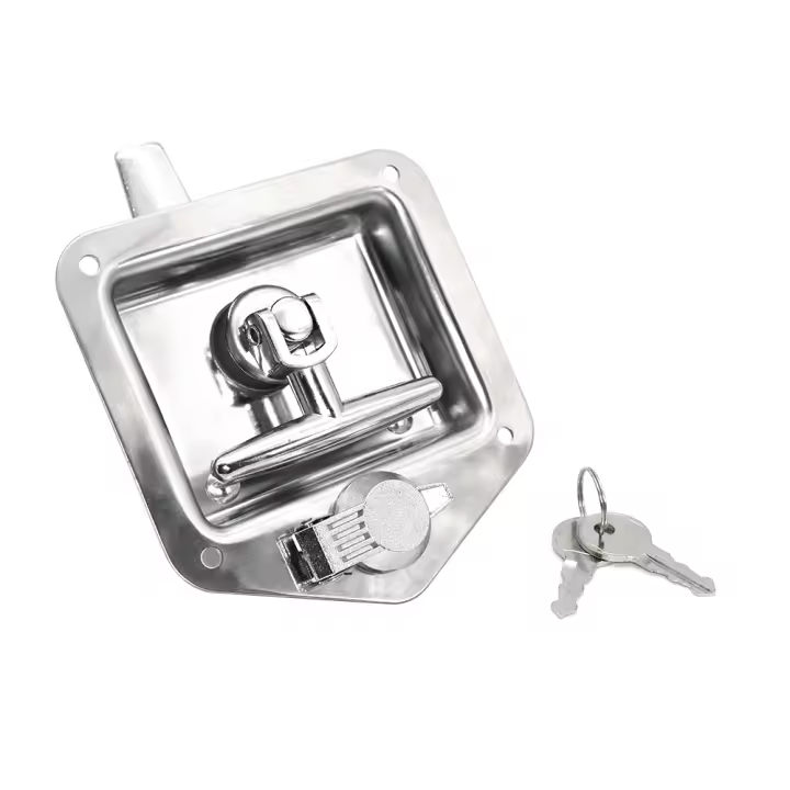 Cerradura De Puerta De Barco RV De Acero Inoxidable Accesorios Para Caravana Camión Campinguero Caja De Herramientas T-Handle - 1