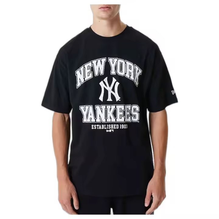 Camiseta de Manga Corta New Era Mlb Arch Logo Neyyan para hombre en color negro - 1
