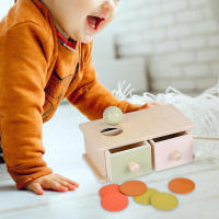 Juguete Montessori Caja De Monedas De Madera Con Juego De Bolas Y Puzzle Doble Cajón Regalo Educativo Para Bebés De 2 a 6 Años - details 15