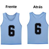 12 PCS ChalecesDe Fútbol Para Adultos Rápidos De Secado Uniforme De Equipo De Entrenamiento Para Fútbol Y Fútbol Numerados Top De Juego - details 1