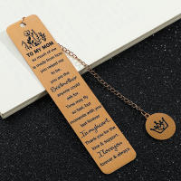 Marcador De Páginas De Acero Inoxidable Con Diseño De Corazón Hueco Para Hija Regalo De Papelería Con Impresión Inspiradora - details 6