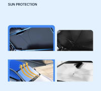 Cubierta De Parabrisas Antirreflectante Para Coche Protector Solar Plegable Con Visera Accesorios De Estilo Y Protección UV - details 1