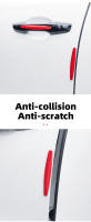 10PCS Almohadillas Anticolisión Para Puertas De Coche Textura De Fibra De Carbono Anticollisiones Del Portón Delantero Y Trasero - details 1