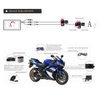 Cámara De Manillar Para Motocicleta SE300 DVR 1080P HD Con Pantalla RGB De 3.0 Pulgadas Grabadora De Video Digital Para Visión Frontal Y Rearmada - details 5