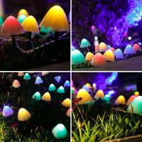 Luces De Hongo Solar Para Jardín Decoración De Fiesta En Camping Luces Faeiras De Paisagem Exterior Iluminação LED Contemporânea IP44 PVC - details 3