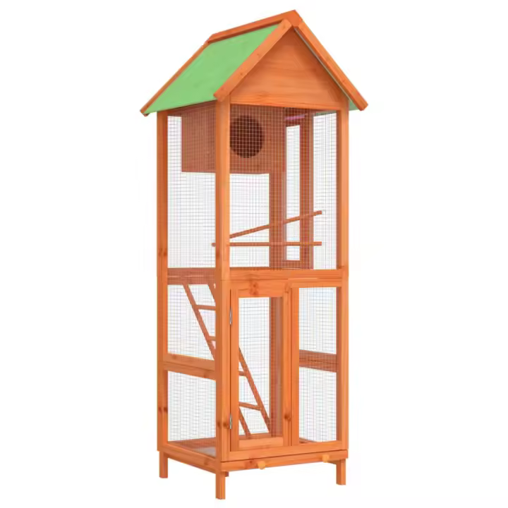 vidaXL Casita para pájaros moca 60x58,5x160cm Color Moca,  Gris,  Marrón y mas - 1