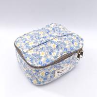 Bagsgarden- Neceser de Algodón con Estampado Floral - Bolsa Organizadora de Gran Capacidad con Cremallera para Maquillaje y Almacenamiento - Exclusivo y Portátil - details 3