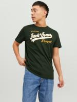 Jack & Jones hombre camiseta de Algodón Ajuste Regular Fit  Mod JJELOGO logo estampado Moda Casual informal REF: 233594 - details 8